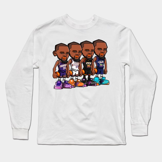 Kevin Durant Phoenix Suns 2024 Long Sleeve T-Shirt by Valley Boys 